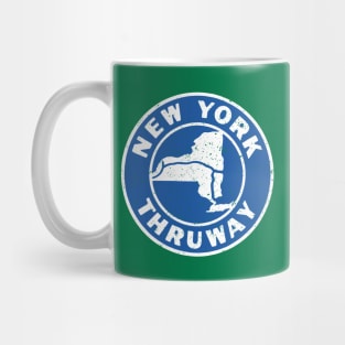 New York State Thruway Vintage 1960 Logo Distressed Mug